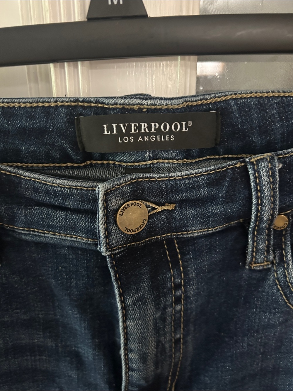 Liverpool Women's Boyfriend Jeans - Dark Blue Denim - Picture 2 of 4